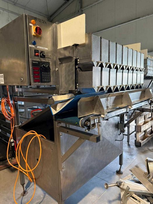 Waga Kanałowa Newtec wielogłowicowa kombinacyjna do pakowania, cebula dymka, bób, warzywa obierane, brukselka orzechy chipsy, wiśnie swieże i mrożone