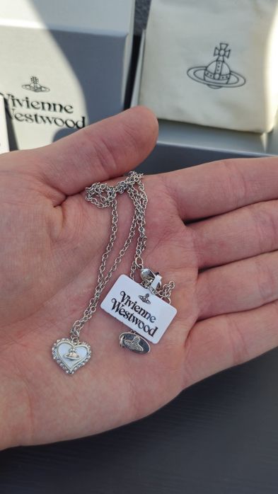 Прикраса Vivienne Westwood кулон серце. Срібний, золотий