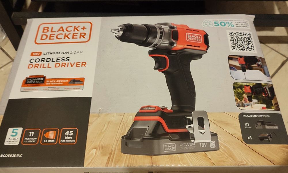 Wkretarko wiertarka black&decker BCD382D1XC 18V