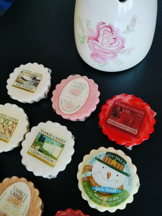Difusor queimador de tartes cera & 9 tartes Yankee Candle