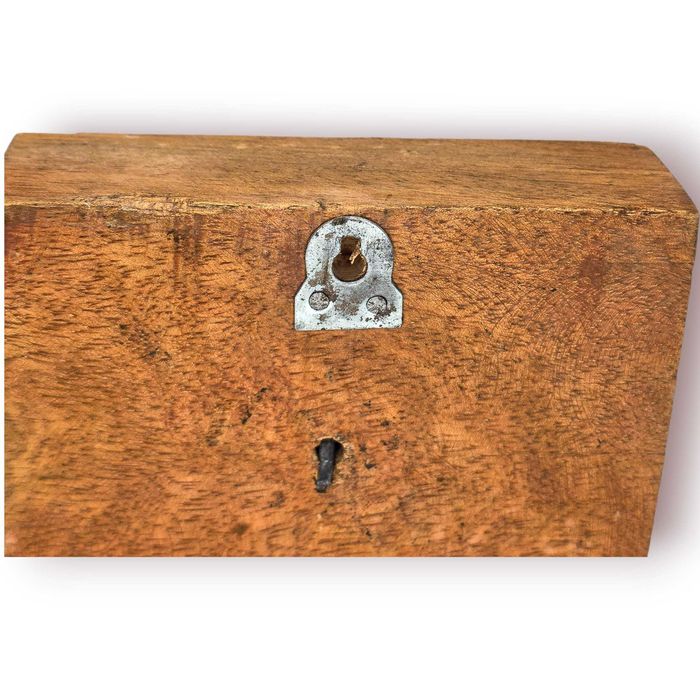 Par Cabides Parede Madeira Esculpida Gancho Ferro – Estilo Rústico