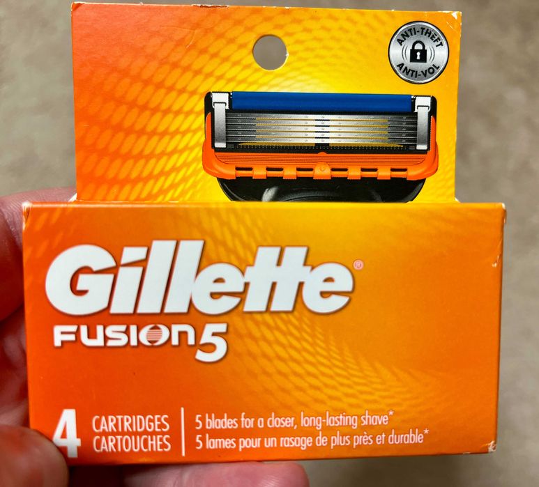 Оригинал США 100% лезвия Gillette Fusion 5 Proglide 4шт