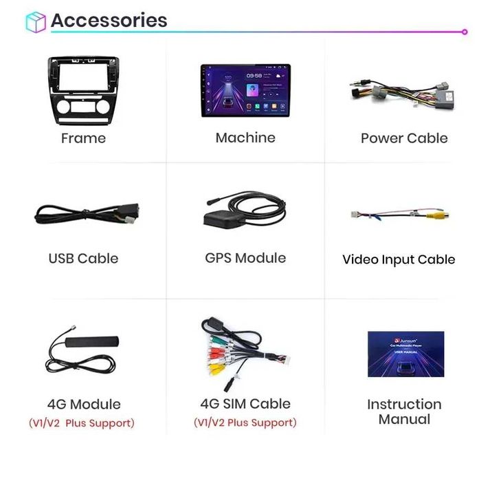 Rádio 10" Skoda Octavia 2 A5 android CARPLAY WIFI GPS 2/32GB NOVO