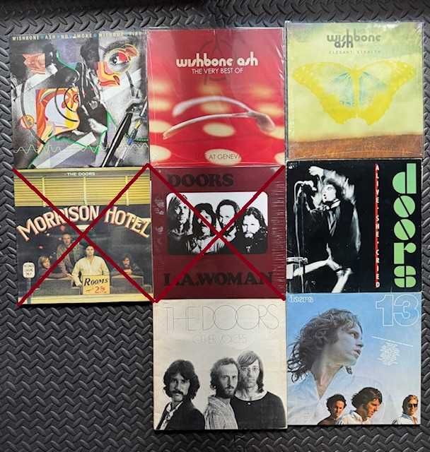 The Doors, Wishbone Ash, winyle