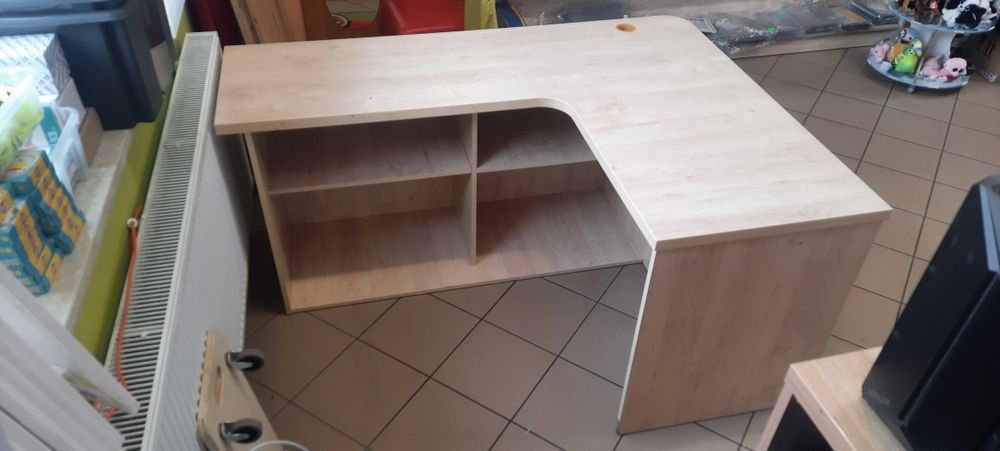 Biurko narożne, kolor KLON ,