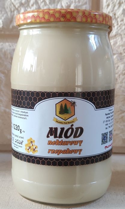 MIÓD RZEPAKOWY 0.9l (1220g) 2025