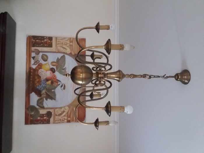 Vintage Living Room Chandelier + 2 Wall Sconces