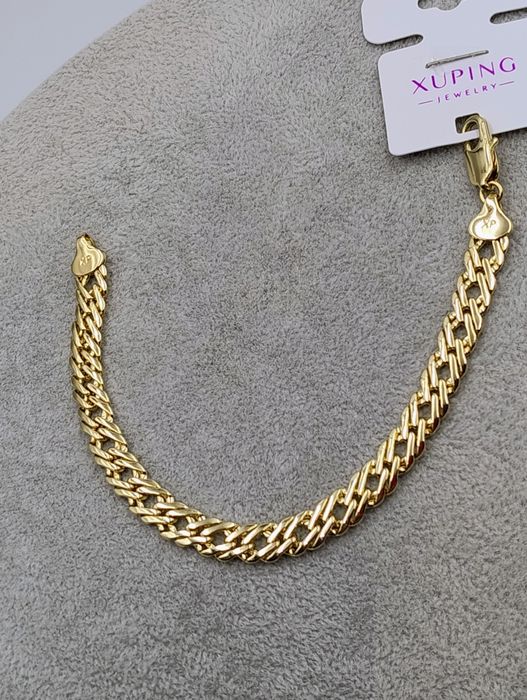 Bransoletka pozłacana 14 k długość 20 cm
