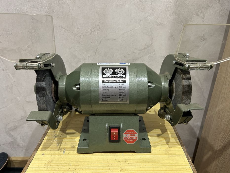 Szlifierka stołowa interkrenn maschinen 230v 600w