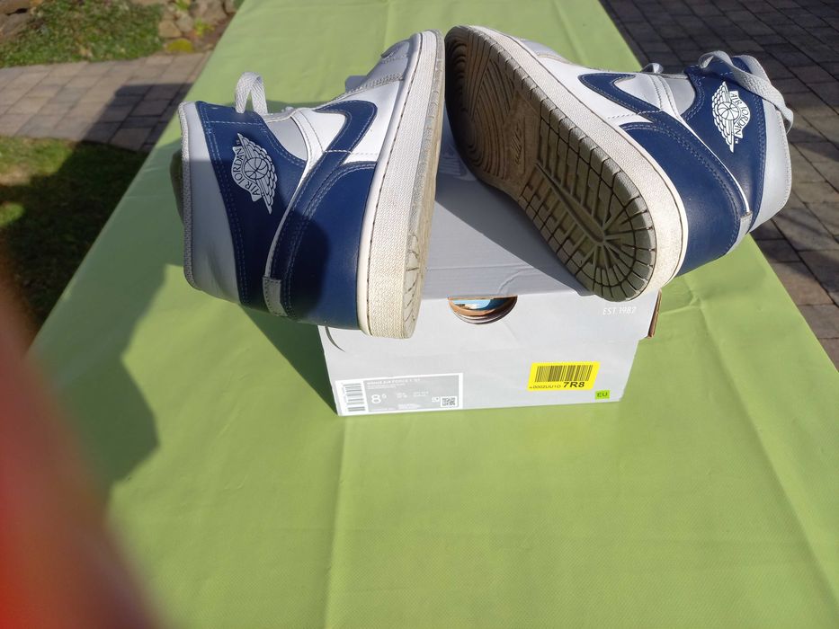 Nike Air Jordan 41 wysokie sneakersy white grey navy