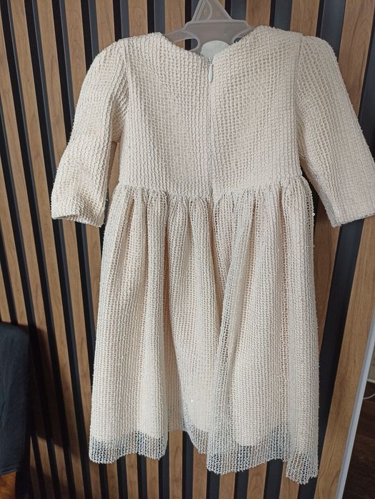 Sukienka do chrztu, okolicznościowa handmade 68/74