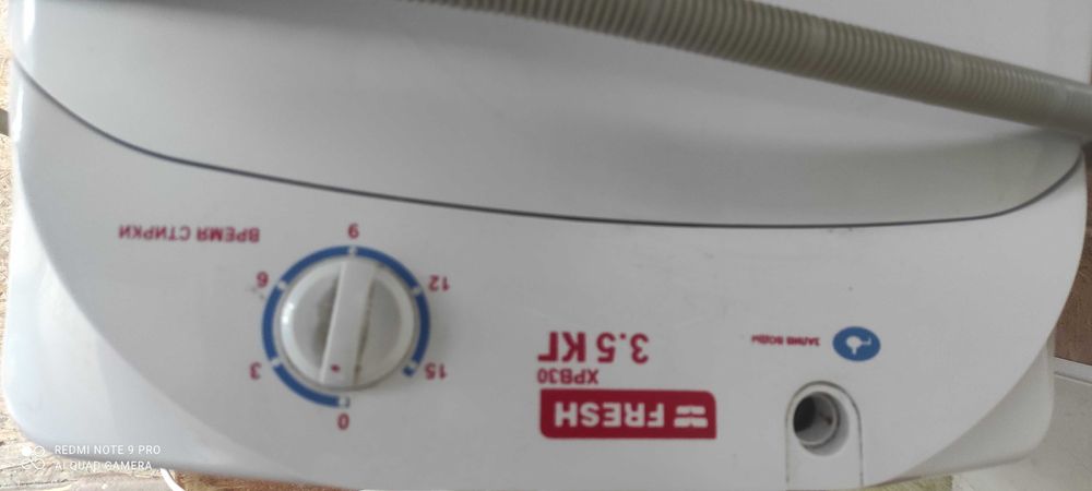 новая пластиковая стиральная машина как старая круглая Советская