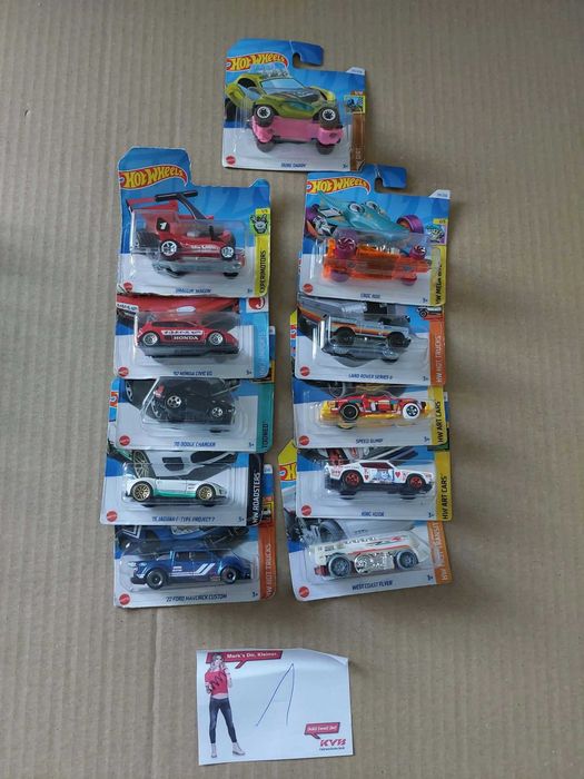 10 sztuk Hot Wheels HotWheels charger jaguar king kuda croc rod civic