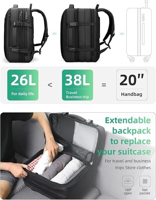 Plecak MARK RYDEN z możliwością rozbudowy 25L–40L – wodoodporny