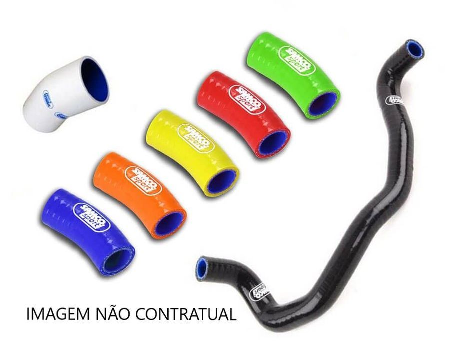 kit tubos radiador samco bypass branco ktm-116white