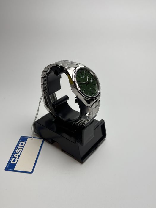 Casio mtp-1302da, годинник касіо, касіо з зеленим циферблатом