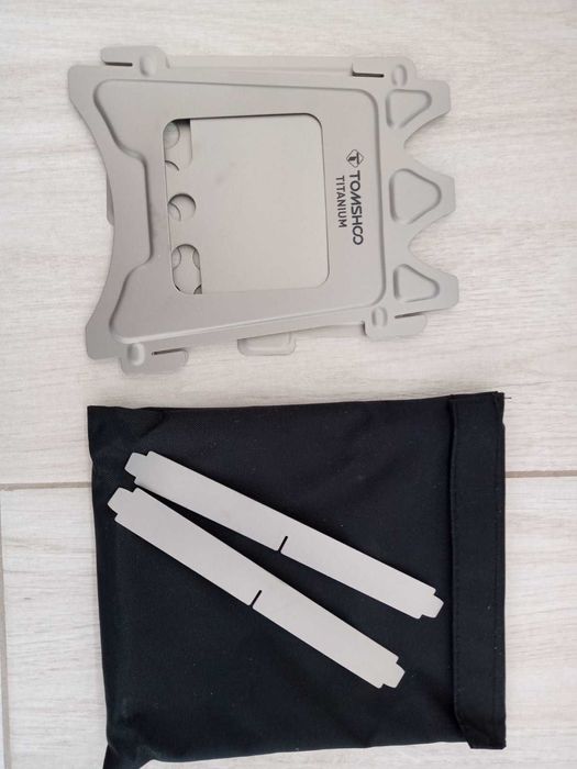 Титанова піч, плита, щепочниця на дрова. Титановая щепочница складная.