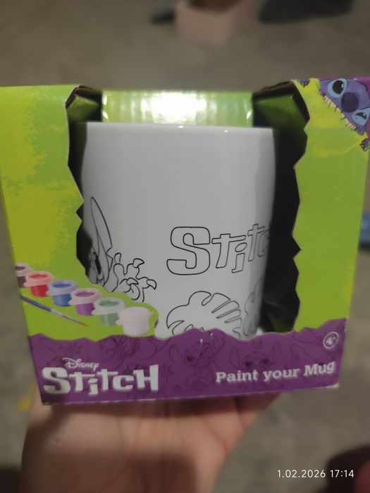 Kubek Stitch do malowania. Zrób to sam