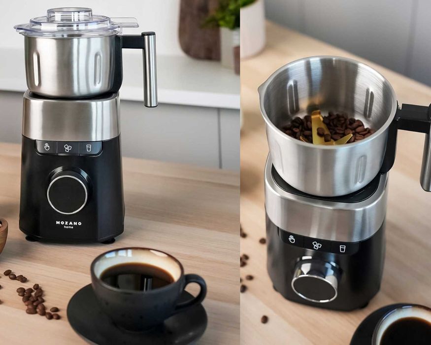 MOCNY Blender Kielichowy 1200W Kielich SZKLANY 2,2L Młynek 2x Bidony