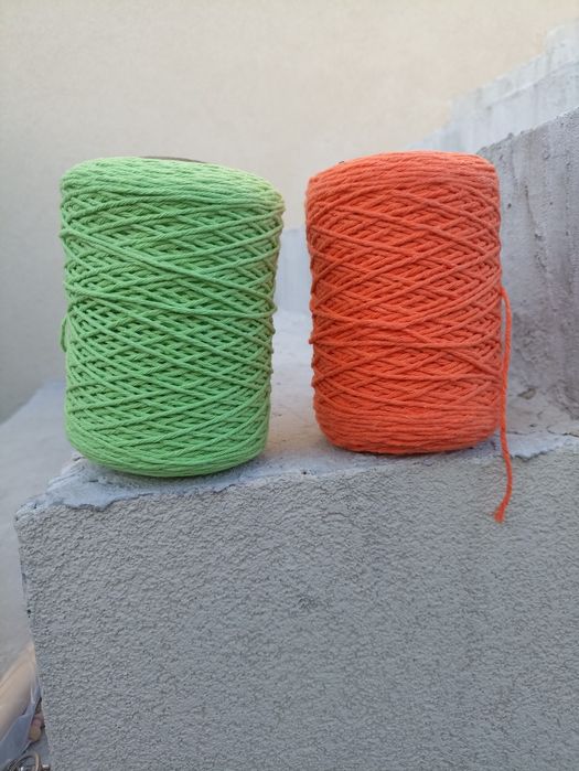 Linhas de macramé+ paus para treino
