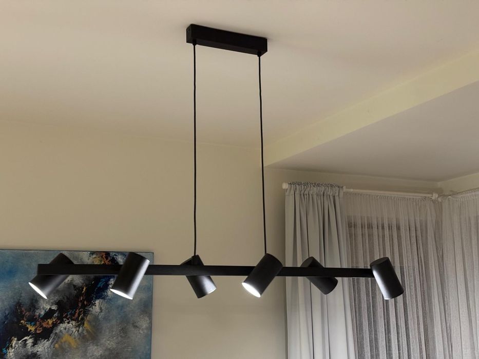 Lampa czarna loftowa