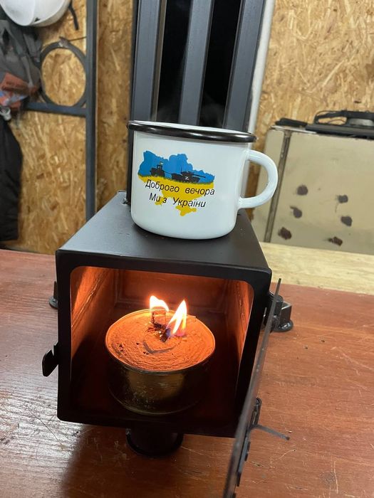 Буржуйка під окопну свічку, окопна пічка