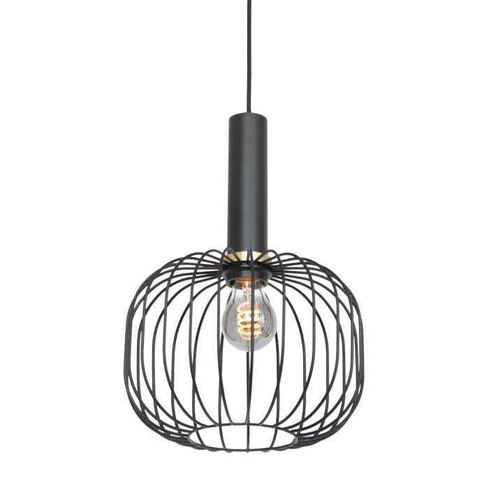 Lampa wisząca loft E27 czarna metalowa industrial nowoczesna