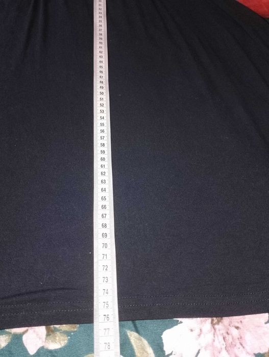 Piękna czarna mega duża tunika damska r. 58 plus size