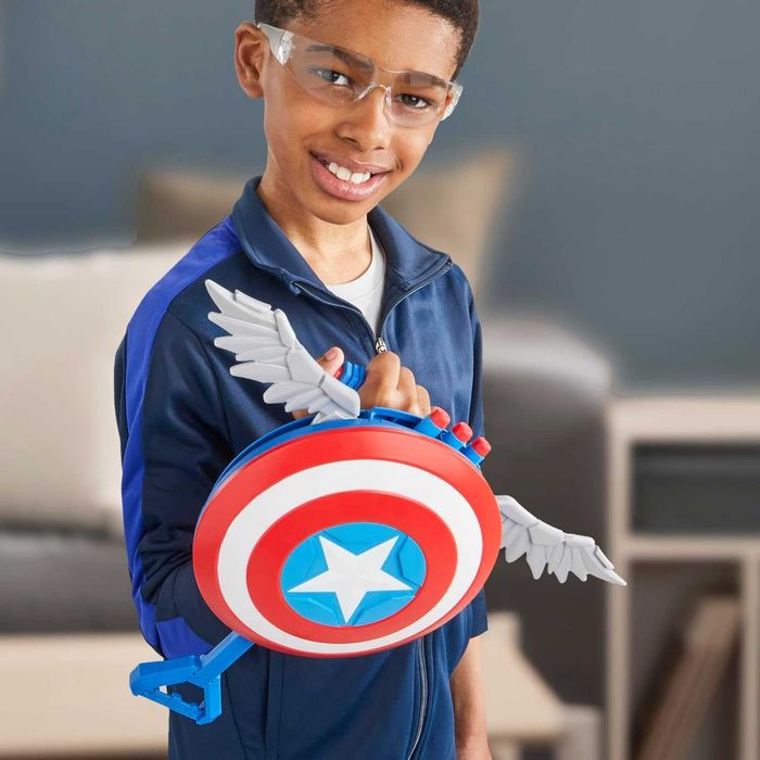 Marvel Captain America New World NERF Skyshot Blaster Бластер Капітан