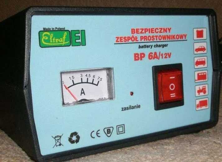 Prostownik samochodowy Model: BP 6A 6V/12V