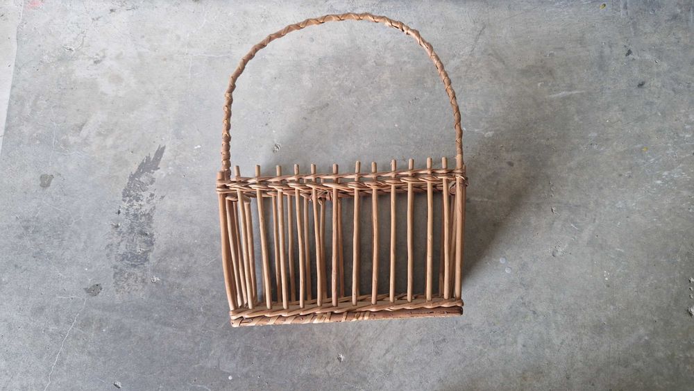 Cesto de vime, vintage