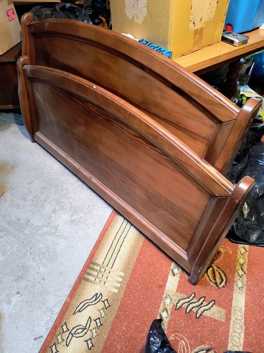 Łóżko drewniane dębowe sypialniane 140*200