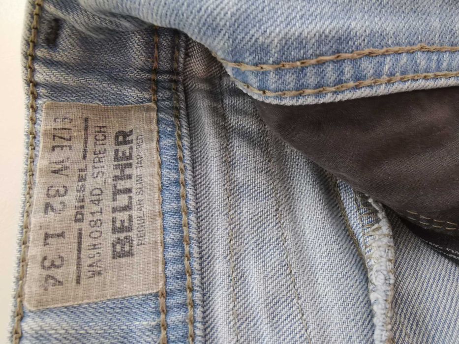 DIESEL spodnie jeansowe Model BELTHER  rozm. W 32 L 34 używane
