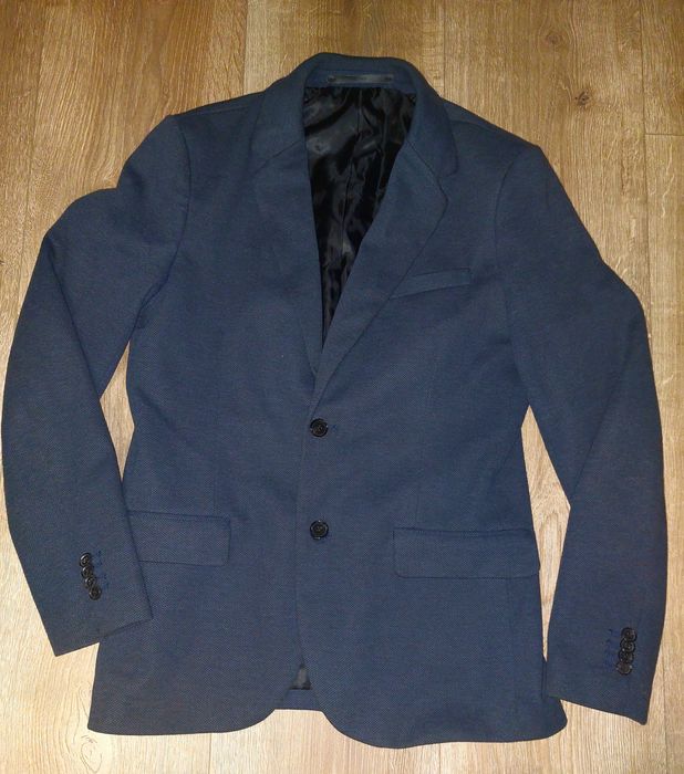 Szara marynarka Slim Fit r.M Reserved egzamin8 bierzmowanie
