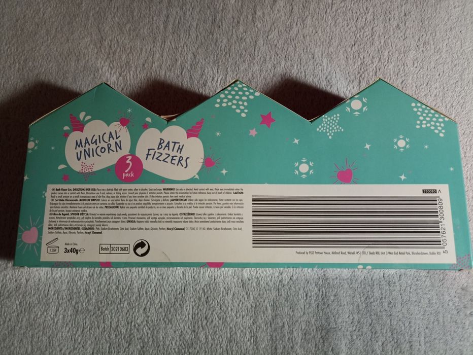 Musujące kule do kąpieli, jednorożce. Cherry Blast. Bath Fizzers