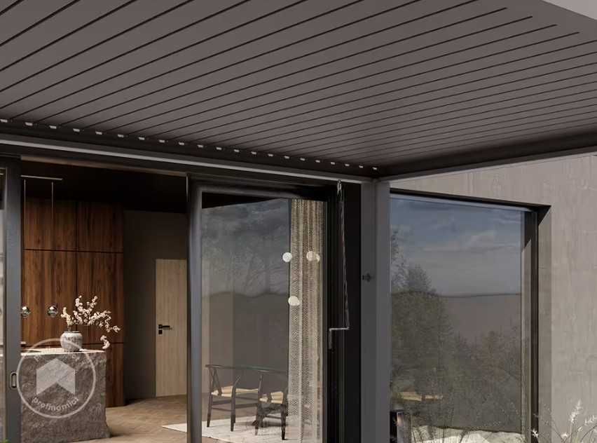 Profinamiot, 3x3m Pergola Deluxe, lamelowa, szaroperłowy