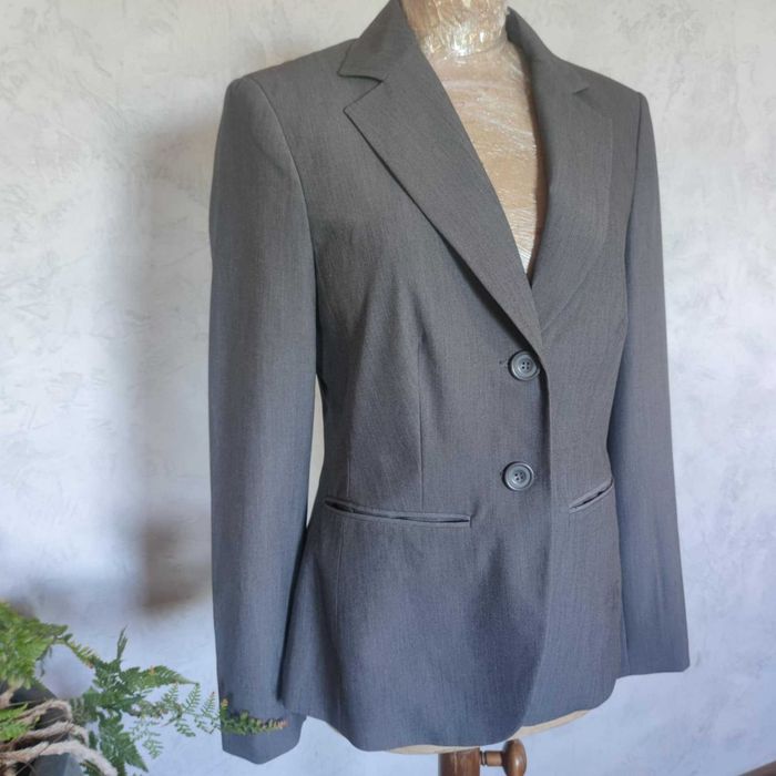Cecilia klasyczna elegancka popielata szara marynarka r.38 / M