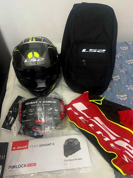 LS2 Advant X Carbon 6K – Capacete Modular Carbono ECE 22.06 – Tam. L