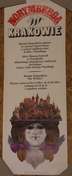 Plakat z wystawy zabawek , lata 80 te