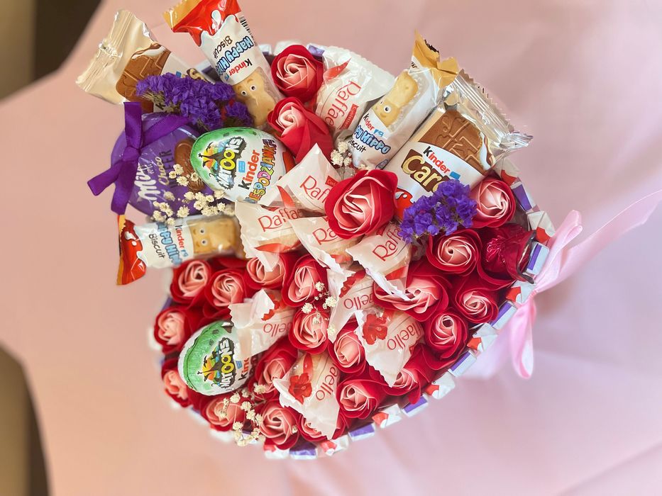 Солодкий букет , можна зробити різне наповнення, та різних розмірів