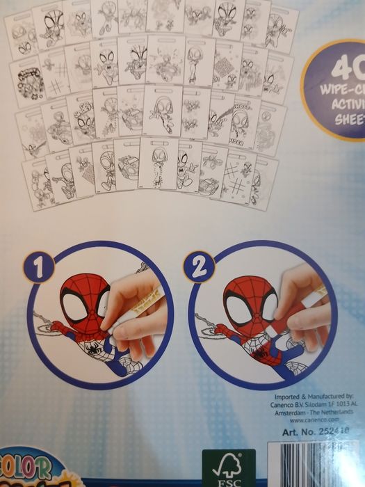Livro de Atividades Apagável Spidey Marvel (40 pág.)