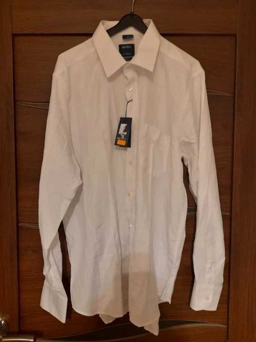 Biała męska koszula Kemen rozm XL Slim Fit