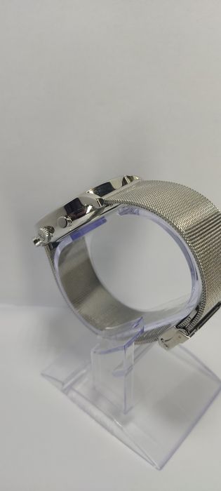 *29*Kapten & Son Zegarek analogowy 'Chrono Small Silver Mesh'