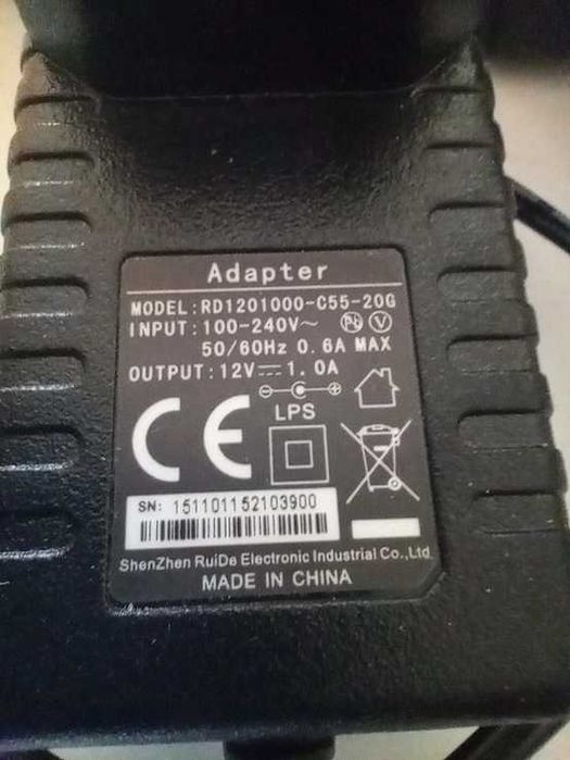 Блок питания БП Adapter RD1201000-C55-20G 12V