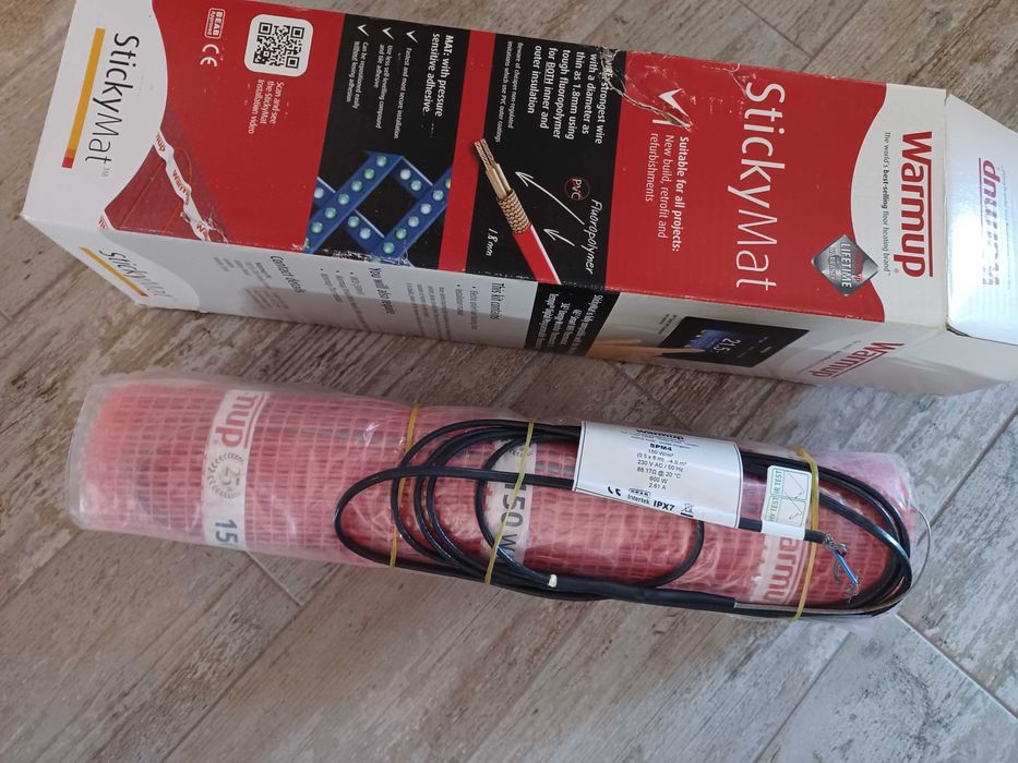 Aquecimento por baixo do chão.