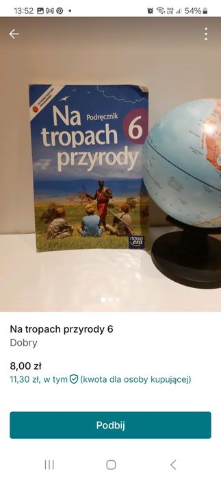 Książka dla nauczyciela- przyroda klasa 6
