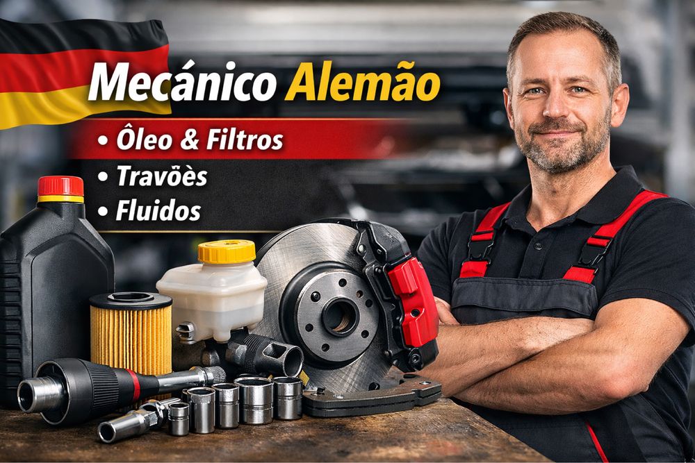 Mecânico alemão – manutenção, óleo, filtros, travões e fluidos