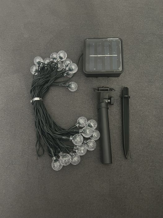 Lampki solarne LED girlanda kule na ogród/balkon - 20 LED