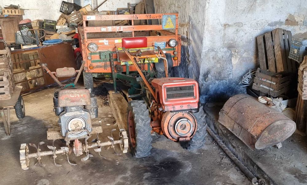 Tractor, reboque, fresa e motocultivador