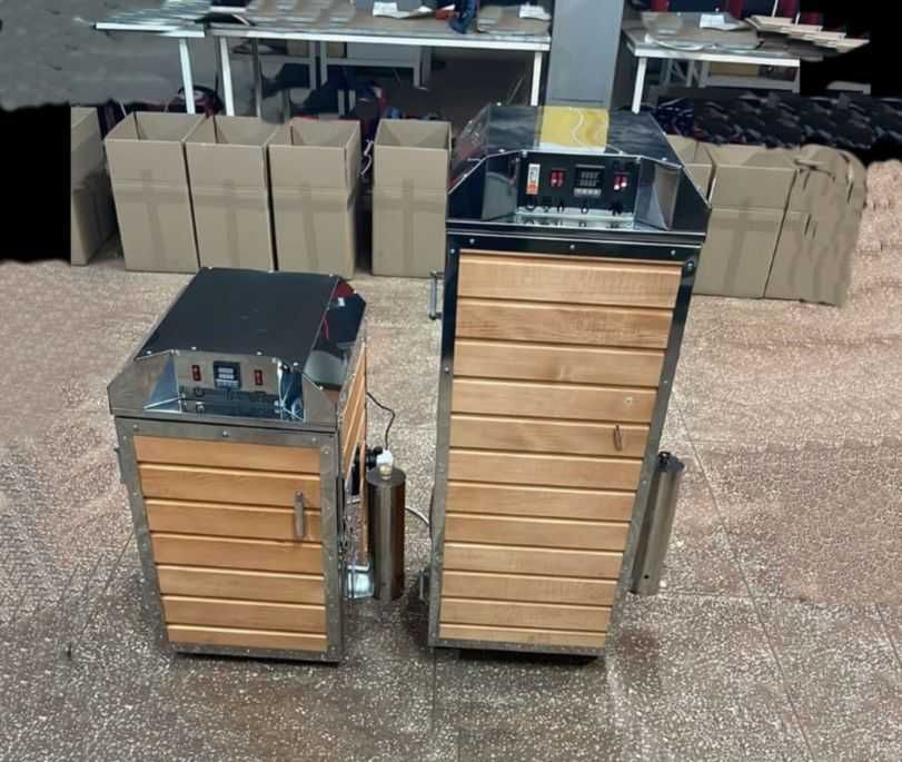 ЗАВОДСКІ! Електрична коптильня (на 8/15кг) 2 в 1 холодн/гаряч копчення